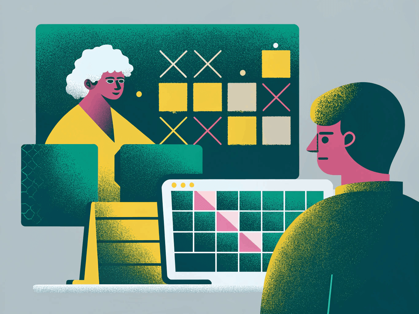 Editorial illustration of a longer high-context coding block